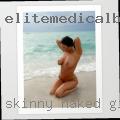 Skinny naked girls